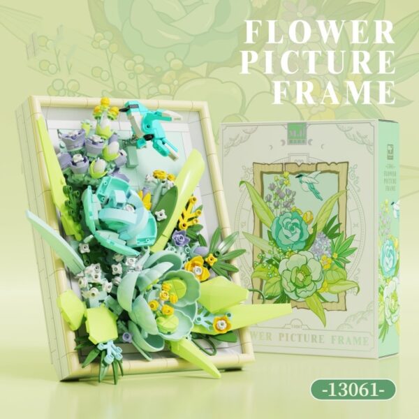 Creative Photo Frame Bouquet Small Particle Building Blocks Toy - Image 7