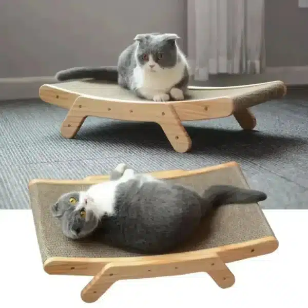 Cat Scratching Board Cat Toys Wooden Wear-resistant and Scratch-resistant Post Cat Furniture Training Grinding Claw Toys 6