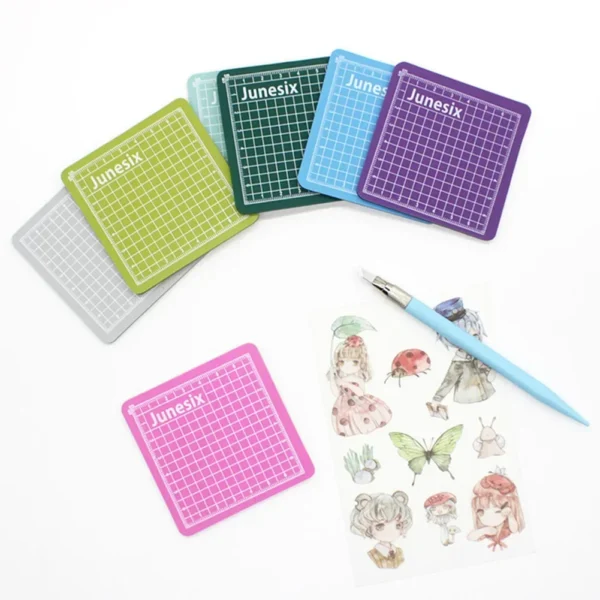 Mini Cutting Mat 8CM*8CM PVC Cutting Board Mats Mats Engraving Pad Accessories For Craft mini tapete de corte 3