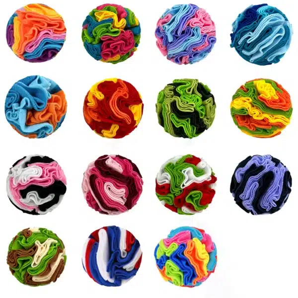 Interactive Dog Toys Snuffle Ball for Dogs Encourage Natural foraging skills ,Snuffle Ball Dog Puzzle Toys Treat Ball for Large 6