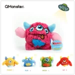 Q-monster Pet Vocal Toy,Built-in Sound Ball,Fun, Interactive Dog Toys,Fetch & Soft,Sturdy Toy for Indoor Play 1