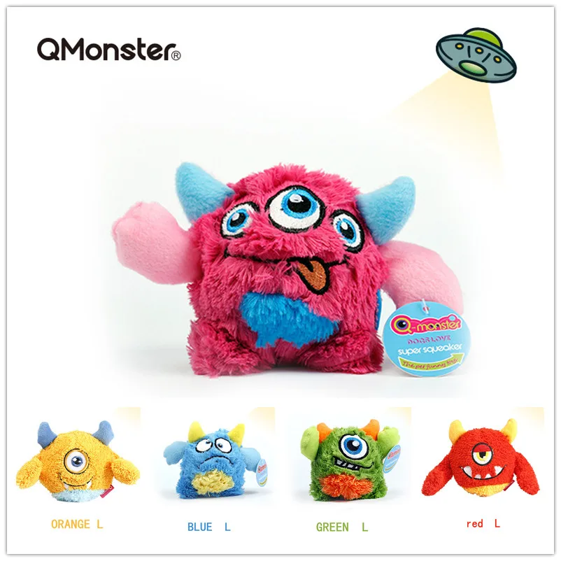 Q-monster Pet Vocal Toy,Built-in Sound Ball,Fun, Interactive Dog Toys,Fetch & Soft,Sturdy Toy for Indoor Play 1