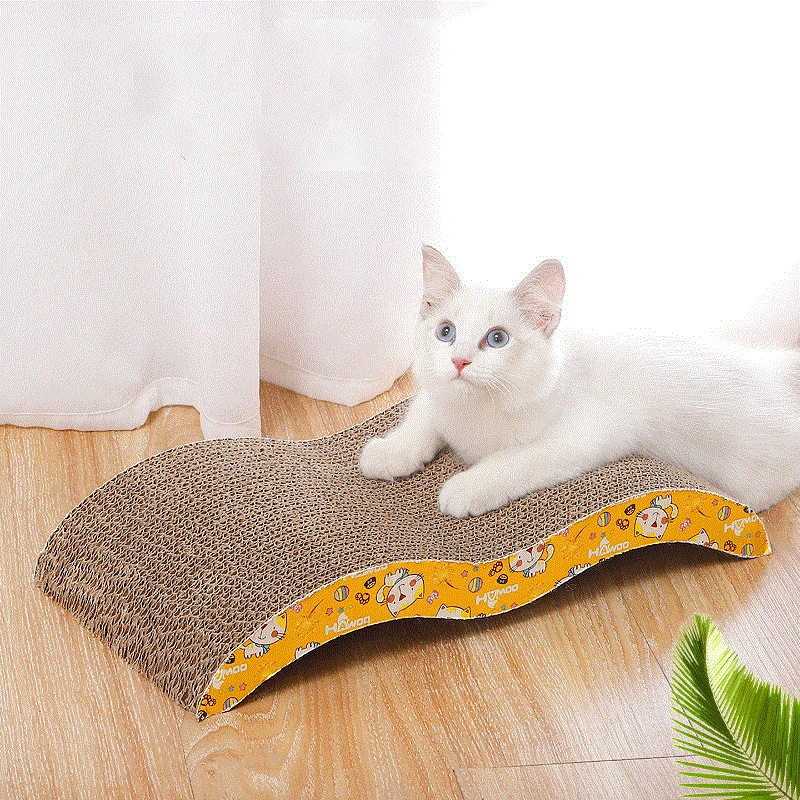 Cat Toys cat scraper sharpening claw cardboard corrugated board scratch-resistant cat scratch board Cat toy sofa cushion bed 1