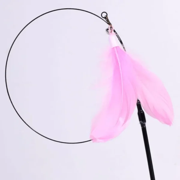 Cat Toy Feather Toys for Cats ScratchTease Cat Toys Interactive Funny Bite Resistant Cats Toy with Bell Wire Sucker Pet Products 4