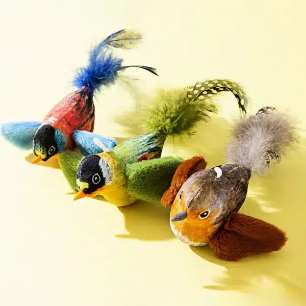 Cat Toys For Indoor Cats Interactive Cat Toy Realistic Bird Sound Cat Toy Plush Cat Toy Catnip Cat Toy for  Cats Kitten Toy 2