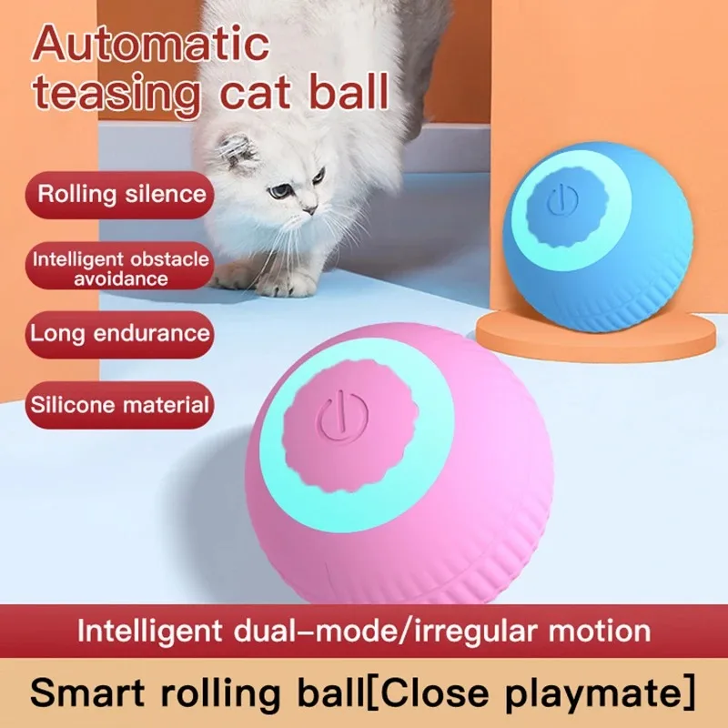 Cat Interactive Ball Training Self-moving Kitten Electric Cat Ball Toys Electronic Automatic Rolling Magic Ball Toys for Cat 1