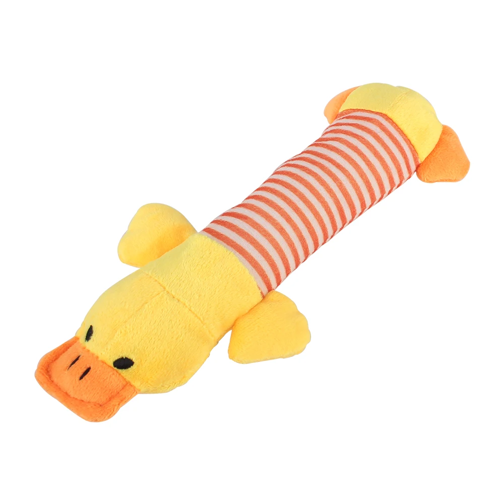 Dog Cat Fleece Toys Elephant Duck Pig  Chicken Legs  Pet Funny Plush Toys Fit for All Pets Popular Squeak Chew Sound Dolls 1