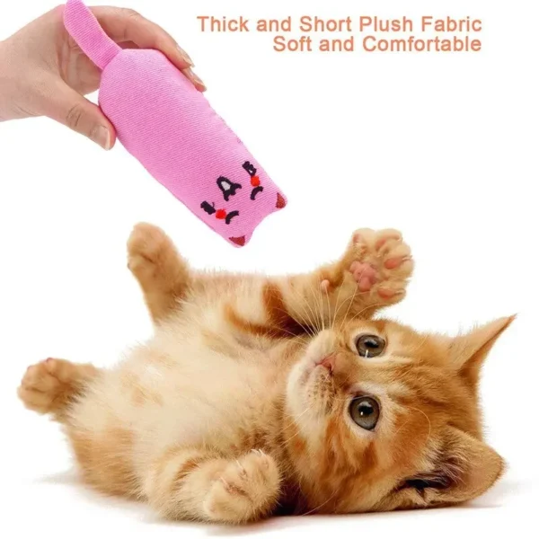 Catnip Toys Cute Thumb Plush Pillow Teeth Grinding Bite-resistant Teasing Relaxation Cat Chew Toy Pet Accessories 5