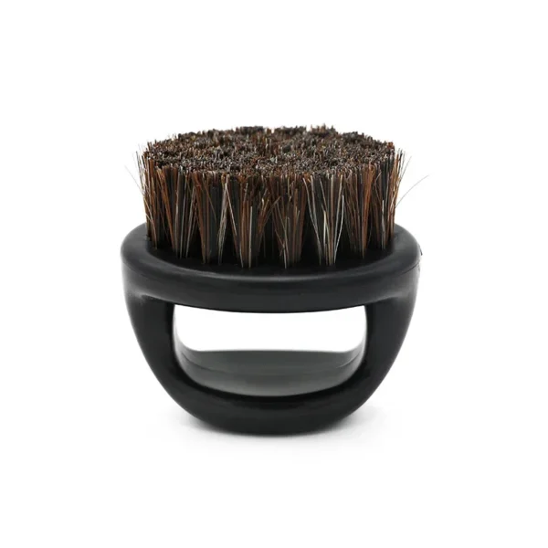 1Pcs Men's Beard Ring Brush Design Horse Bristle Men Shaving Brush Portable Barber Beard Brushes Salon Face Cleaning Razor Brush 6