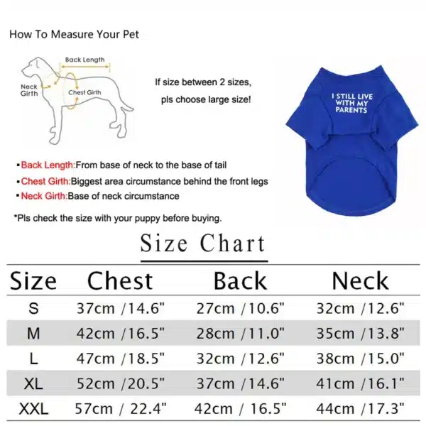 Letter Printed Dog T Shirts for Small Medium Dogs, Cotton Breathable Pet Apparel Puppy Dog Shirt Spring Summer Dog Clothes 6