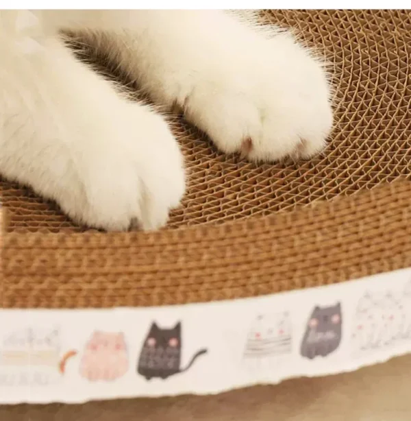 Corrugated Cat Scratcher Cat Scrapers Round Oval Grinding Claw Toys for Cats Wear-Resistant Cat Bed Nest Cat Accessories 2