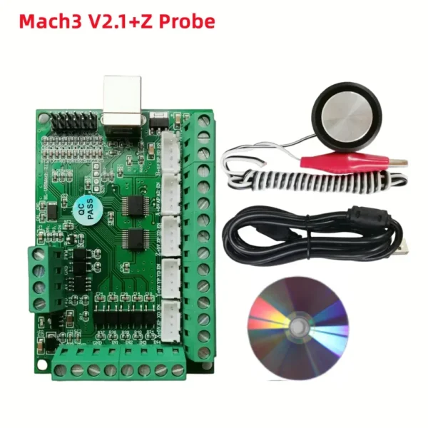 Mach3 V2.1 V3.25 USB 5 axis breakout board driver motion card controller Z probe for cnc cutting engraving milling machine 1