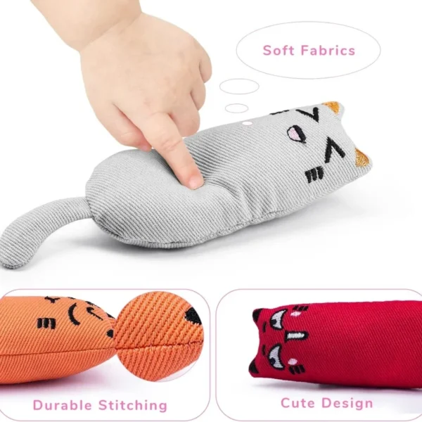 Rustle Sound Catnip Toy Cats Product For Pets Cat Toys For Kitten Teeth Grinding Cat Plush Toy Thumb Pillow Pet Accessories 3