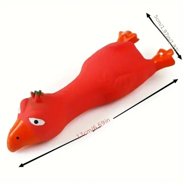 Dog Toys Make a Sound Cooing Chicken Dog Toy - Durable Latex Chew For Small To Medium Breeds Interactive Play & Dental Health 5