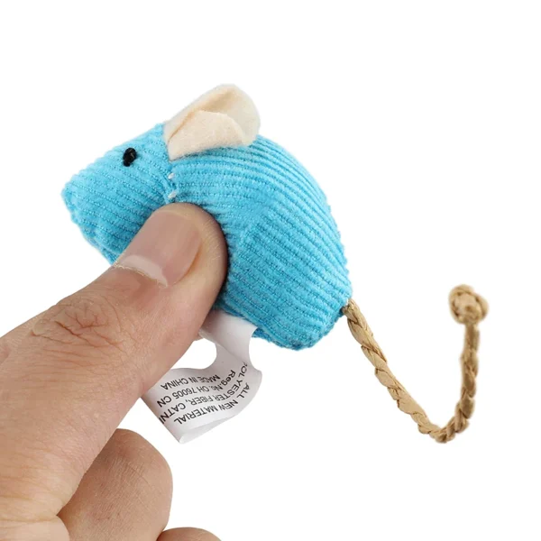 6pcs Mix Pet Toy Catnip Mice Cats Toys Fun Plush Mouse Cat Toy For Kitten 5