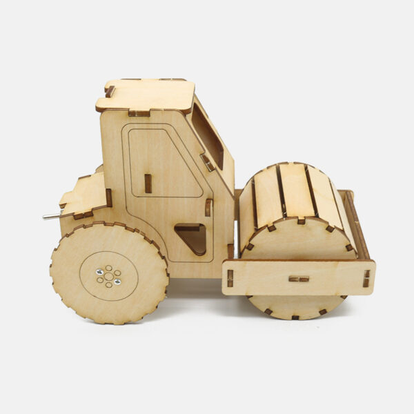 Happyxuan DIY Road Roller Science Engineering Construction Kits Wood STEAM Toy Kids Creative Educational Toys School Projects - Image 3