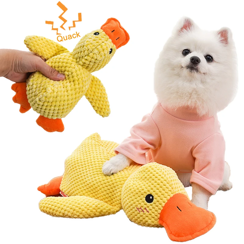 Duck Shape Dog Toy Quacking Pet Toys for Small Large Dog Cat Durable Puppy Molar Chew Toy Fun Interactive Plaything Dog Supplies 1