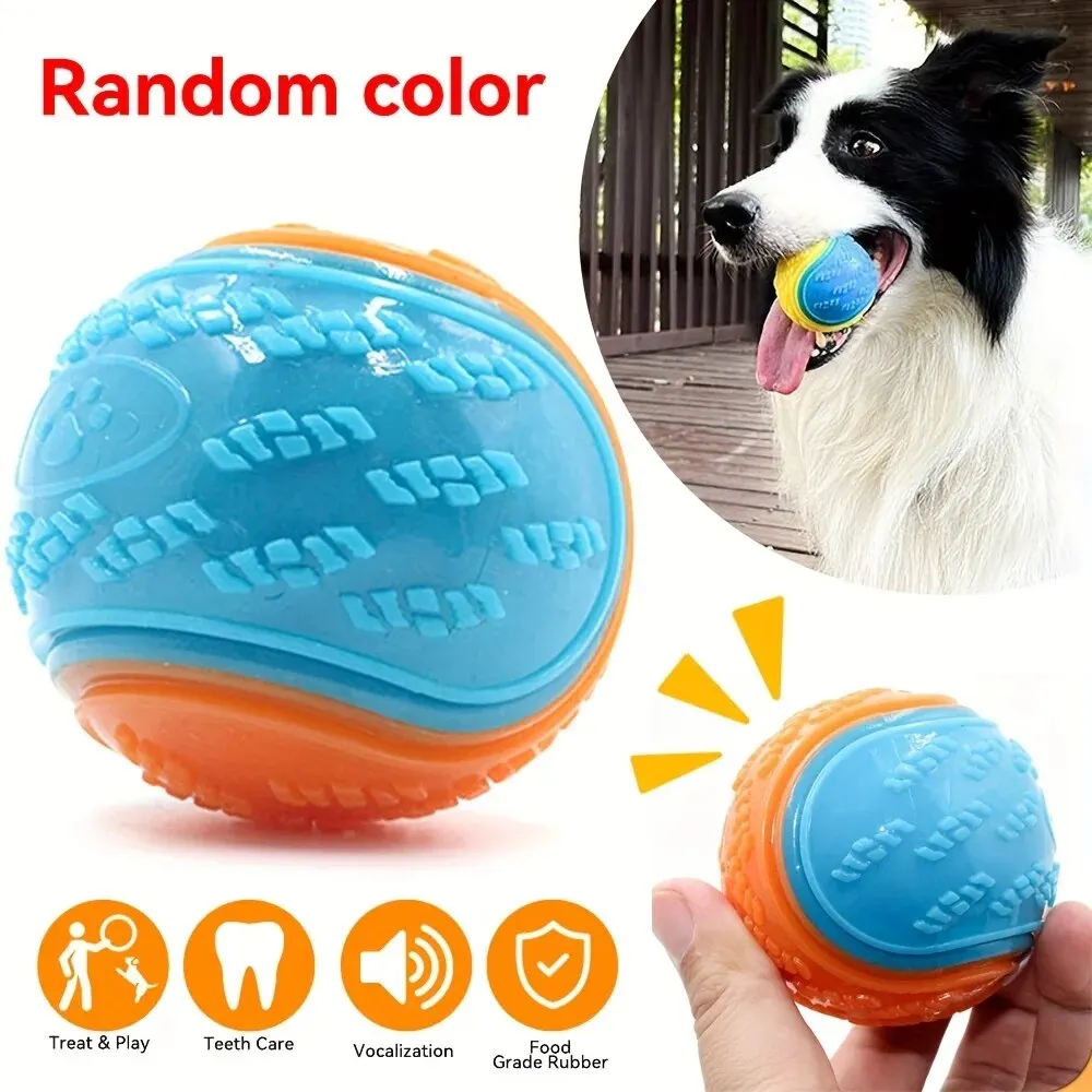 1pc Dog Toy Durable Crew Ball Pet Grinding Teeth Toy For Dog Interactive Supplies Chew Pet Supplies 1