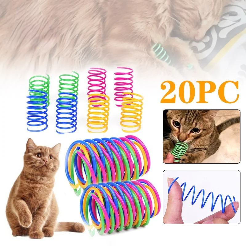 Kitten Coil Spiral Springs Cat Toys Interactive  Gauge Cat Spring Toy Colorful Springs Cat Pet Toy Pet Products 1