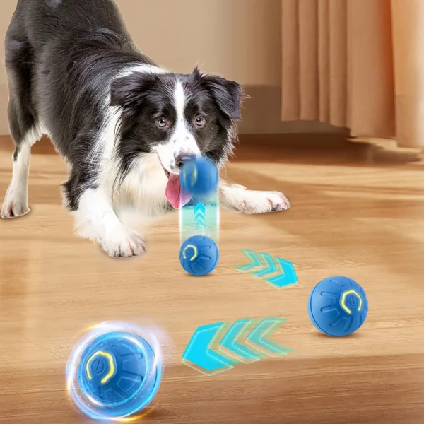 Automatic Moving Dog Toy Ball Smart USB Jumping Rotating Interactive Dog Chew Toy Ball for Puppy Ball Toys 2