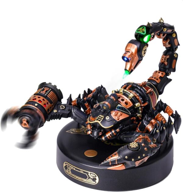 ROBOTIME ROKR 3D Metal Puzzles Emperor Scorpion For Adults To Build, Gift For Teen Adults 123 Pcs MI04 - Image 2
