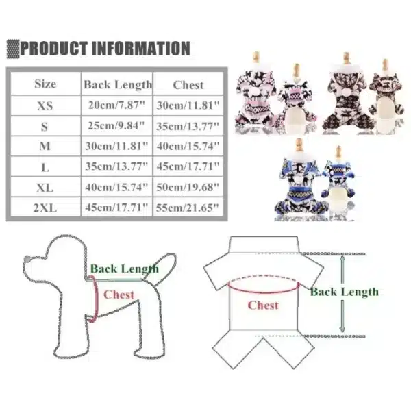 1PC Pet Dog Warm Clothes Puppy Jumpsuit Hoodie Coat Doggy Apparel Coral Fleece Warm Clothes Teddy XS-XXL Sweaters for Pets 6