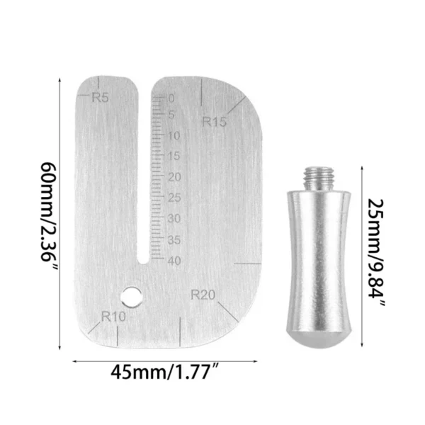 DIY Leather Pulling Board Practical Cutting Ruler Tool， Stainless Steel Manual Leather Cut Auxiliary Accessories Auxiliary Tools 6