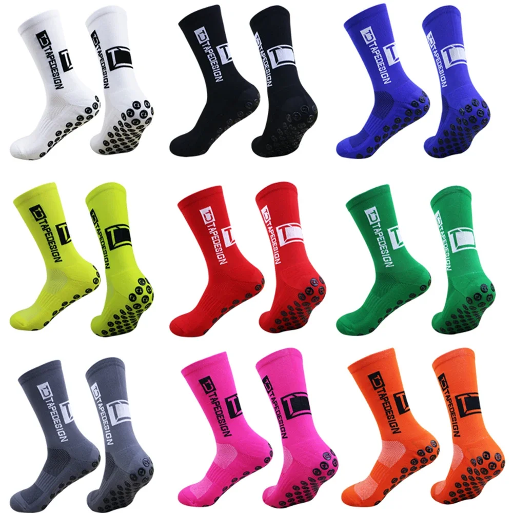 1 Pair Non Slip Soccer Socks Men Non Skid Grip Football Basketball Sport Cycling Socks 1