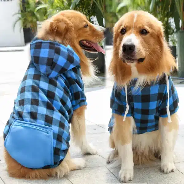 Dog Winter Coat  Pet Jacket Plaid Reversible  Vest Cold Weather Dog Clothes Pet Apparel for Small Medium Large Dogs 4