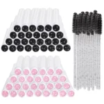 25/50Pcs Eyelash Brush Tubes Crystal Lash Mascara Wands Eyebrow Comb Spoolies Container Lashes Brushes Applicators Makeup Tools 1