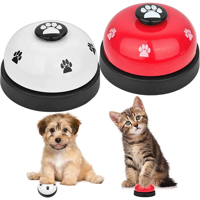 Pet Toys Bell for Dogs Cat Training Interactive Toy Called Dinner Small Bells Footprint Ring Trainer Feeding Reminder For Teddy 1