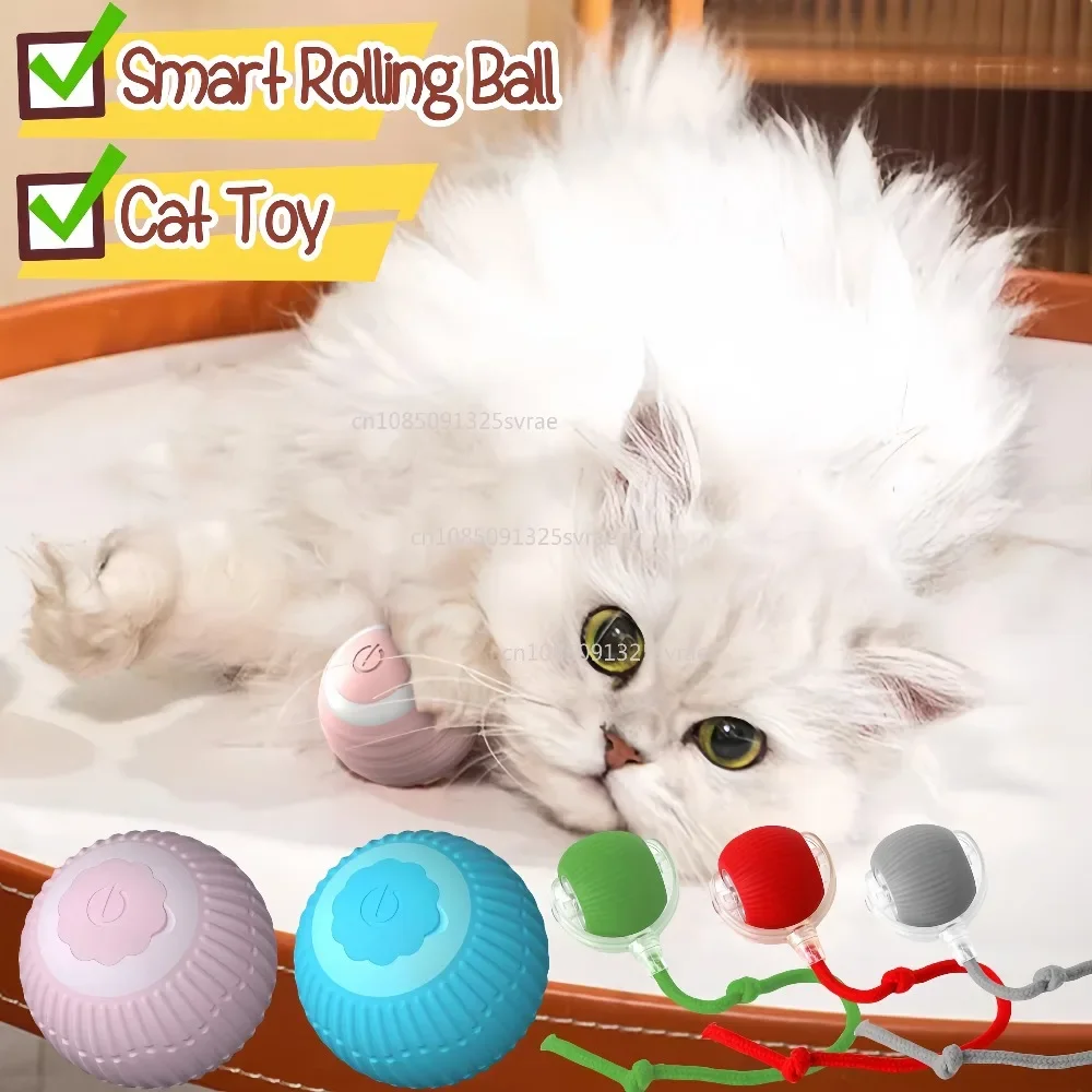 Cat Toys Interactive Smart Ball Gatos Indoor Automatic Rolling Magic Ball Electronic Interactive Cat Toy Cat Game Accessories 1