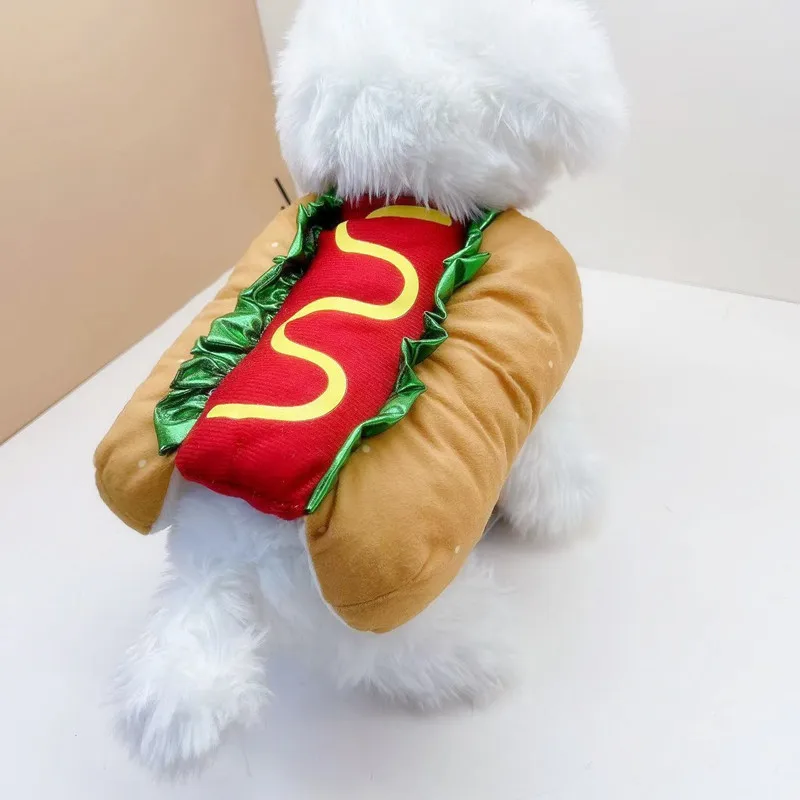 Funny Pet Coat Hot Dog Winter Stuffed Clothes Dog Puppy Cat Suit Costume Apparel for Small Medium Dogs Dachshund Party Cosplay 1