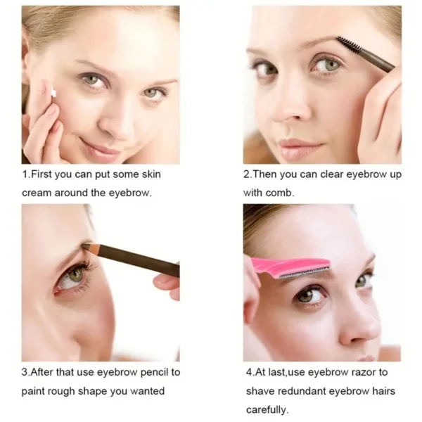 5/10/30/40pcsbrow Razor and Face Razor for Women and Men, Eyebrow Hair Trimmer and Shaver with Protective Cover,Safe 2