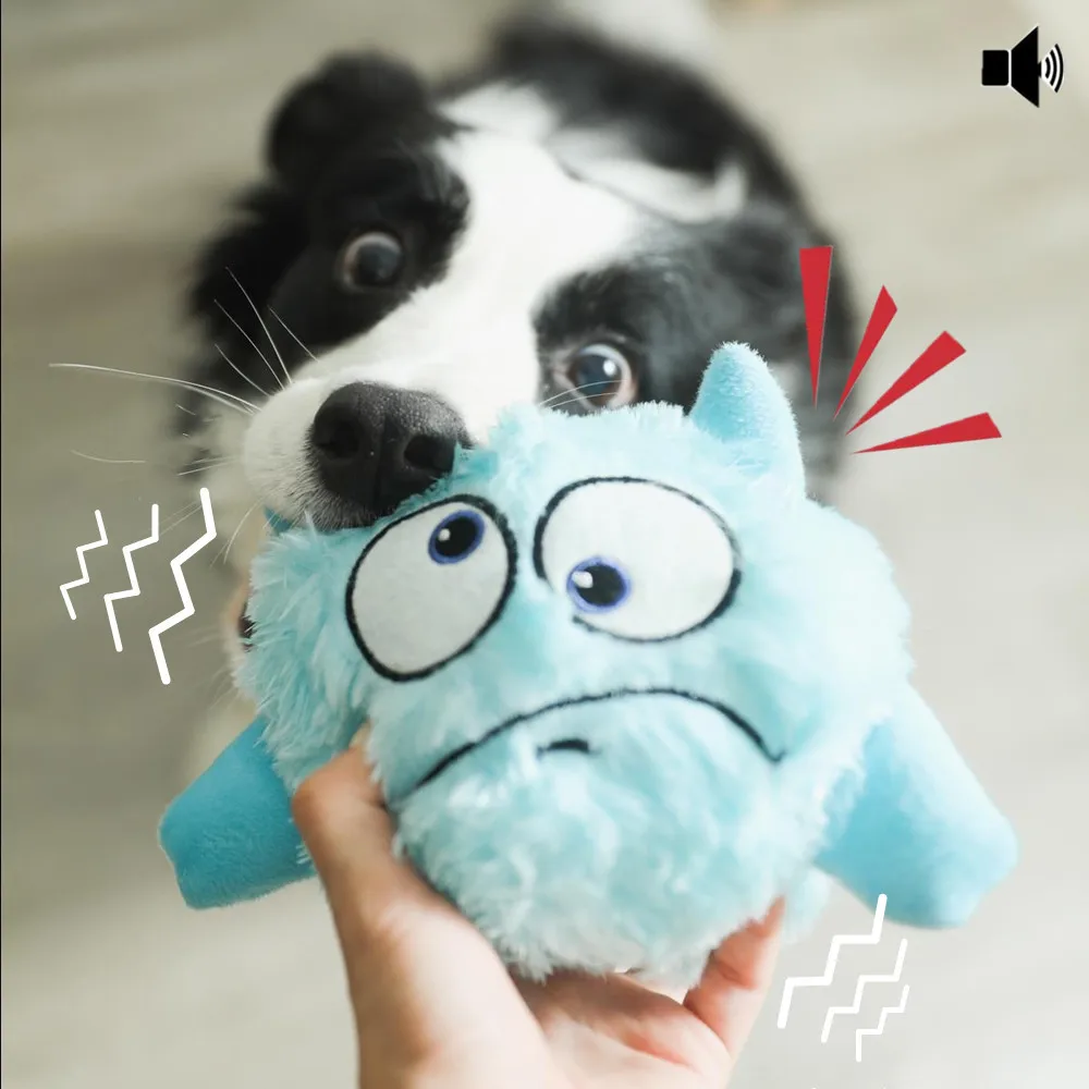 Interactive Dog Toys Bouncing Giggle Shaking Ball Dog Plush Toy Electronic Vibrating Automatic Moving Sounds Monster Puppy Toys 1