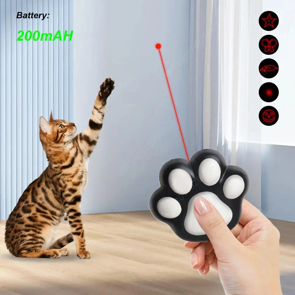 Interactive Cat Toys 5 Adjustable Patterns Training Chaser Interactive Toy Cat Laser Toy for Indoor Cats Dogs Pets 1