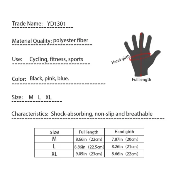 Outdoor Cycling Gloves, Bicycles for Warmth and Anti Slip in Autumn and Winter 4
