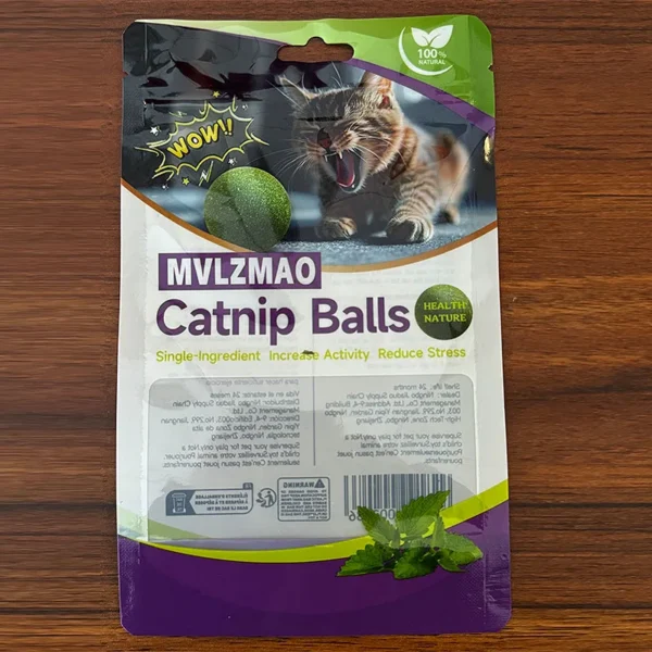 Mint Toys Edible Catnip Ball Safety Healthy Cat Catnip Cats Home Chasing Game Toy Products Clean Teeth The Stomach 3