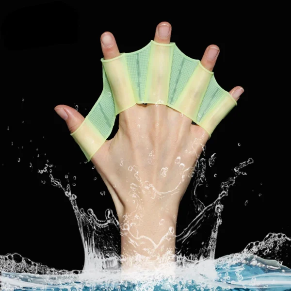 Silicone Swimming Fins Flipper Men Women Child Swim Pool Sport Professional Training Finger Hand Webbed Gloves Paddles Equipment 3