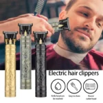 Vintage T9 Electric Hair Cutting Machine Hair Clipper Professional Men Shaver Rechargeable Barber Trimmer for Men Dragon Buddha 1