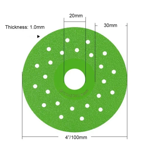 4inch Super Thin Cutting Disc For Porcelain Glass Ceramic Tile Diamond Saw Blade Heat-resistant Diamond Saw Blade High Quality 6