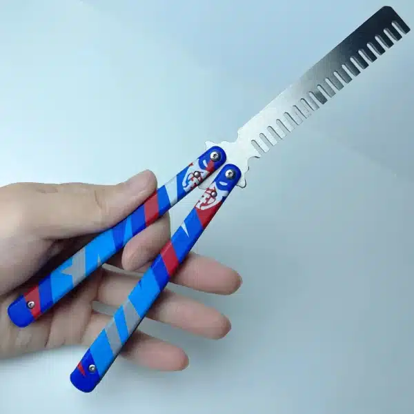 23 cm (9.05 inches), VALORANT Game Peripheral Weapon Toy, YORU Butterfly Comb Knife Trainer, Metal Model, Non-Sharp, Rust-Proof 2