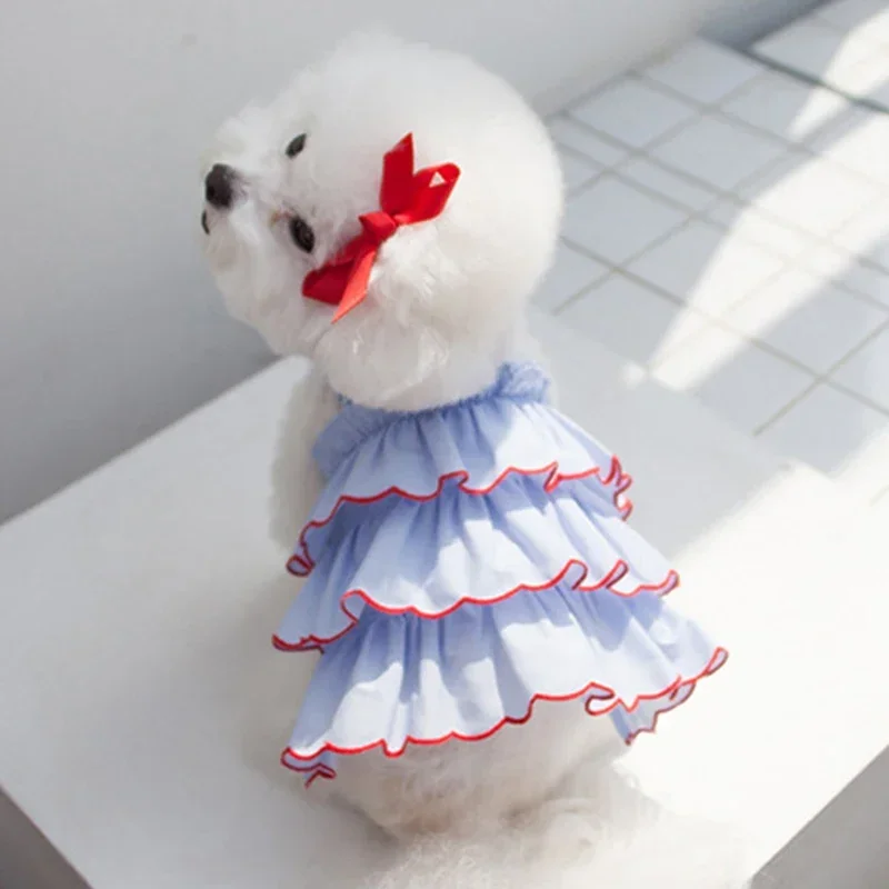 Dog Summer Dress Cat Skirt Pet Clothing Chihuahua Teddy Skirt Puppy Cat Princess Apparel Cute Puppy Clothe Dog Princess Dress 1