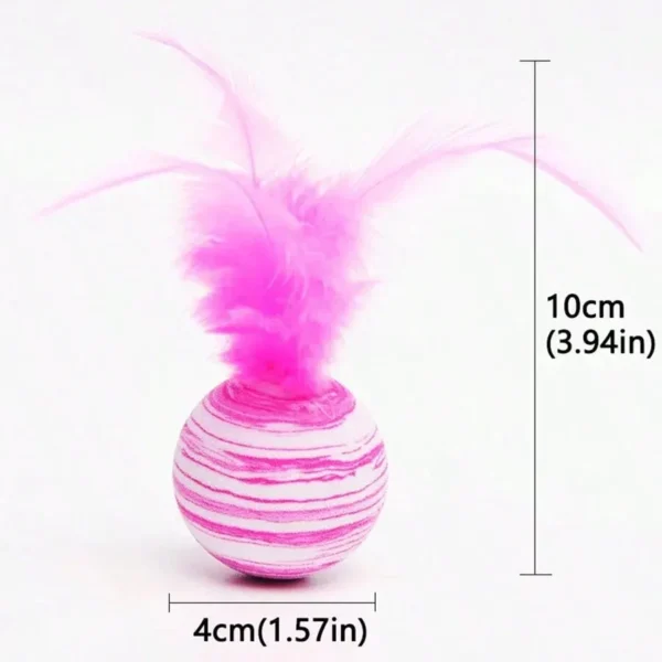 Cat Toy EVA Striped Ball Interactive 3