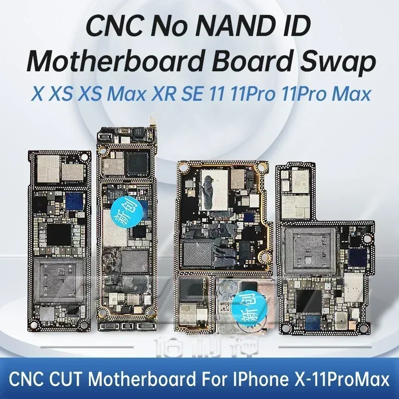 CNC CUT Motherboard for IPhone X Xs 11Pro Max Logic Board Polishing CPU AP Radio Frequency Board Switching CPU Baseband Cutting 1