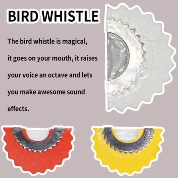 Bird Whistle Magic Fun Bird Caller Tongue Whistle Warbler Original Magic Tweeting Noisemaker Toys Tricks Gag Bird Whistle 1pc 2