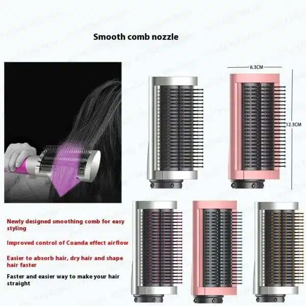 Hair Styler Nozzle For Dyson Airwrap HS01 HS05 Sencicimen X9 Hair Dryer Accessories Multi Hair Curler Hard Soft Smoothing Brush 6