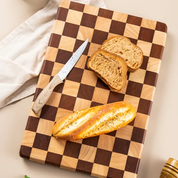 Creative Chessboard Cutting Board for Home Use, Mosaic Cutting Board, Kitchen Auxiliary Food Preparation Board, Fruit Cutting Bo 2