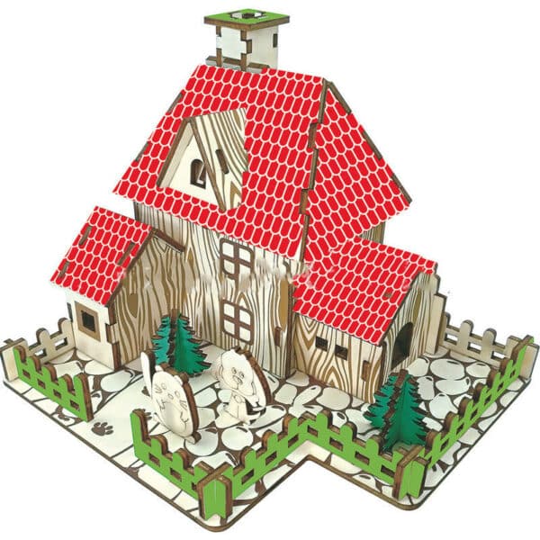 3D solid wooden building block toy - Image 3
