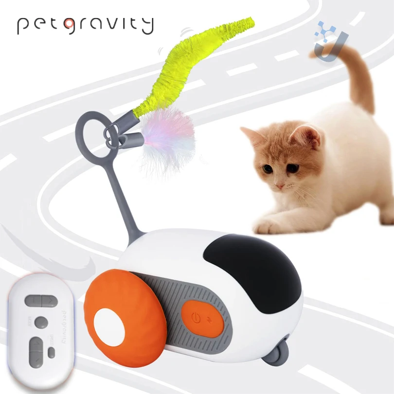 Pet Gravity Cat Smart Interactive Car Toy Automatic Moving Remote Mouse Indoor Kitty Ball Toys Controlled Car for Dogs Playing 1